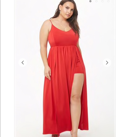 plus size maxi skort romper